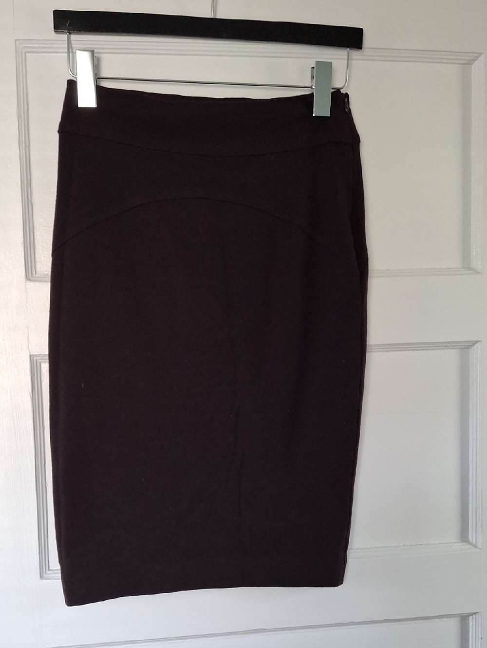 Diane Von Furstenberg Chocolate Brown Pencil Skirt